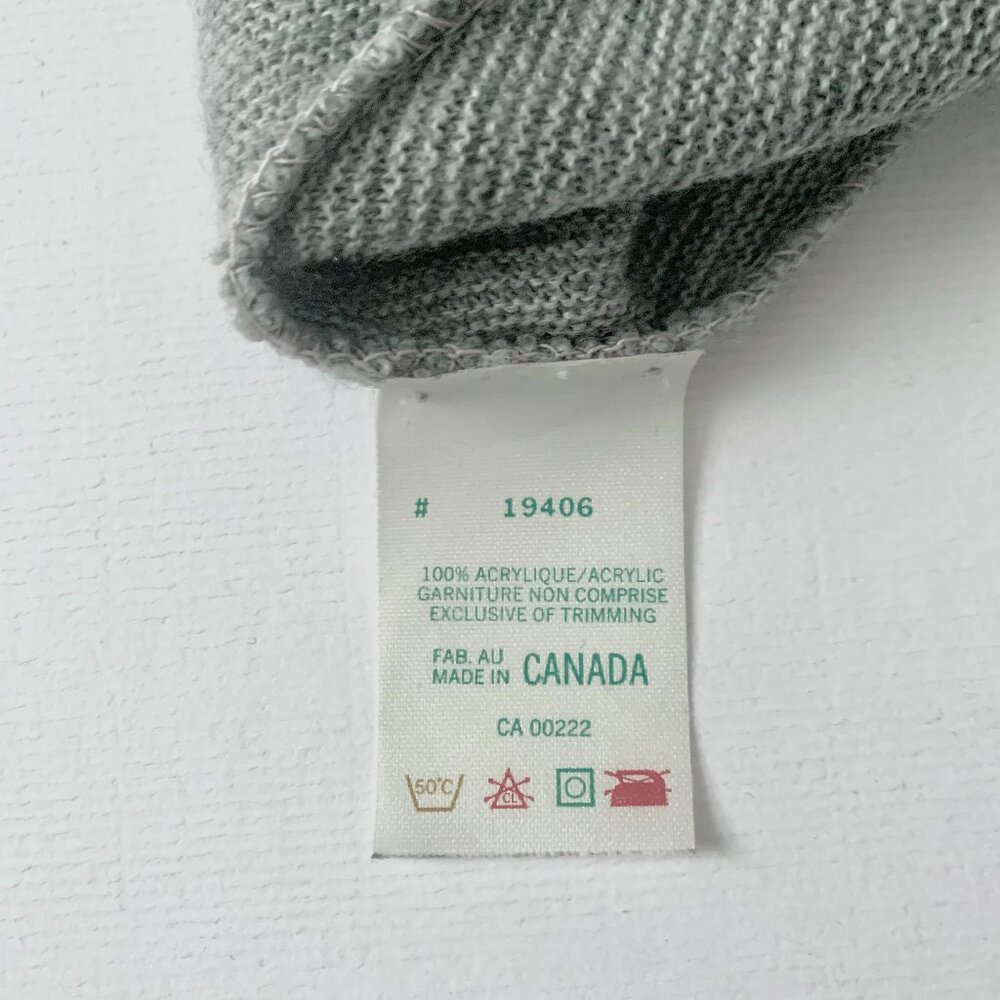 Vintage Arnold Palmer Cardigan Sweater Knit Grey Grandpa Minimalist Preppy 70s - Picture 8 of 11